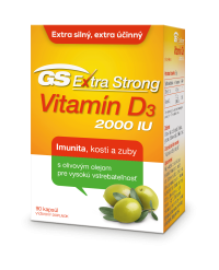 GS Extra Strong Vitamin D3 2000IU 90 kapsúl
