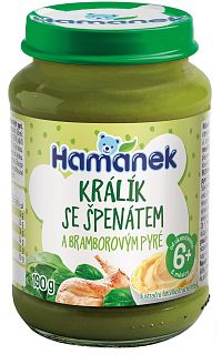 Hamánek Zajac so špenátom a zemiakom 190 g