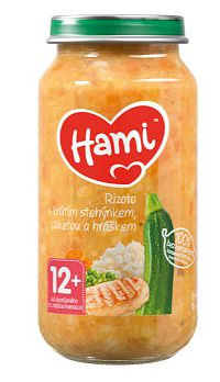 Hami rizoto s krůtím cuketou a hráš.250 g