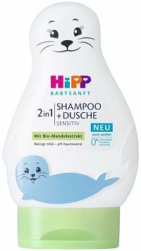 HiPP Šampón Baby SANFT Vlasy&Telo, 200 ml