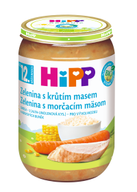 HiPP zelenina s morčacím mäsom 220 g