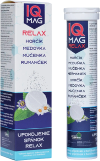 IQ Mag RELAX šumivé tabliety 20 tabliet