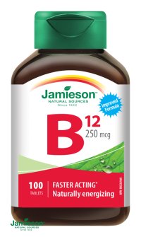 Jamieson Vitamín B12 250 mcg 100 tabliet