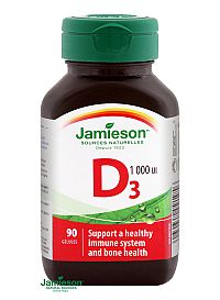 Jamieson Vitamín D 3 1000 IU 90 kapsúl