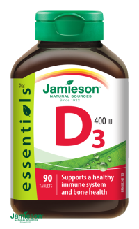 Jamieson Vitamín D3 400 IU 90 tabliet