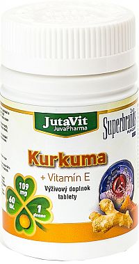 JutaVit Kurkuma + Vitamín E 60 tabliet