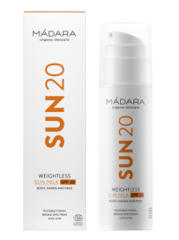 Mádara opaľovacie mlieko SPF20 150 ml