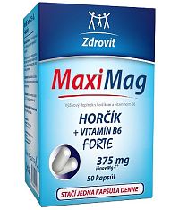 MaxiMag Hořčík 375 mg+B6 50 toboliek