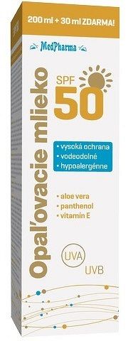 MedPharma Opaľovacie mlieko SPF50 230 ml