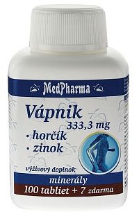 MedPharma Vápník + hořčík + zinek 107 tabliet