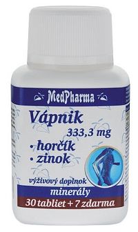MedPharma Vápník + hořčík + zinek 37 tabliet