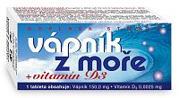 Naturvita Vápnik z mora + Vitamín D3 60 tabliet
