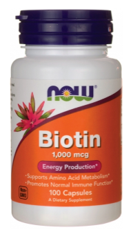Now Foods Biotin 1000 1000 mcg 100 kapsúl