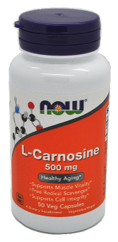 Now Foods L-Karnosín 500 mg 50 kapsúl