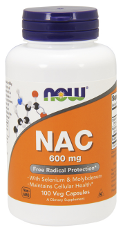 Now Foods NAC 600 mg 100 kapsúl