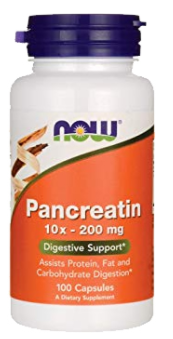 Now Foods Pancreatin 10 x 200 mg 100 kapsúl
