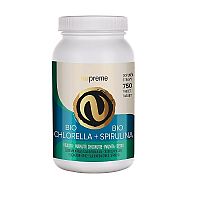 Nupreme Chlorella + Spirulina 750 bio tabliet