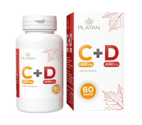 Platan Vitamín C+D 60 tabliet