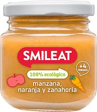 SMILEAT Organic Jablko a pomaranč 130 g