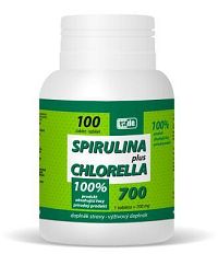 V Spirulina + chlorella 100 tabliet