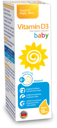 Vitamin D3 baby 400IU kapky 10 ml