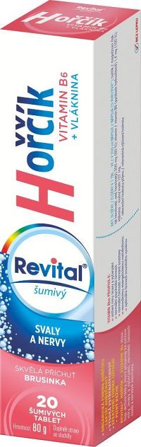 Vitar Revital horčík + B6 20 šumivých tabliet