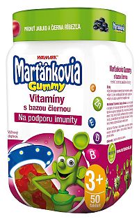 Walmark Marťánci Gummy Černý bez 20mg 50 ks
