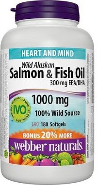 Webber Naturals Salmon & Fish Oil 180 kapsúl