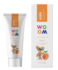Woom Detská zubná pasta Kids Peach 50 ml