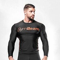 GymBeam Kompresné tričko Black/Red  M