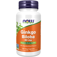 NOW Foods Ginkgo Biloba 60 mg 120 kaps.