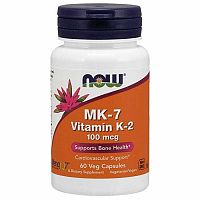 NOW Foods MK-7 Vitamin K-2 100 mcg 60 kaps.