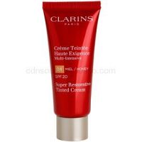 Clarins Super Restorative regeneračný tónovací krém proti vráskam SPF 20 odtieň 04 Honey  40 ml