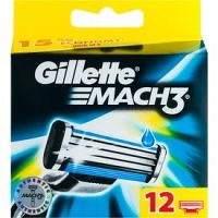 Gillette Mach 3 náhradné žiletky 12 ks