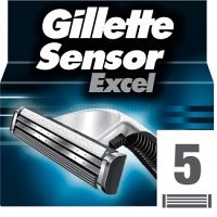 Gillette Sensor Excel náhradné žiletky pre mužov 5 ks