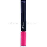 L’Oréal Paris Infallible dlhotrvajúci rúž a lesk na pery 2 v 1 odtieň 121 Flawless Fuschia 5 ml