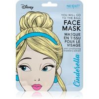 Mad Beauty Disney Princess Cinderella plátenná maska pre rozjasnenie a vitalitu pleti 25 ml