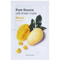 Missha Pure Source plátenná maska s hydratačným účinkom Mango 21 g
