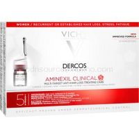 Vichy Dercos Aminexil Clinical 5 cielená starostlivosť proti vypadávaniu vlasov pre ženy 21 x 6 ml