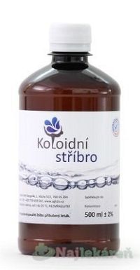 Koloidné striebro 20 ppm 500ml