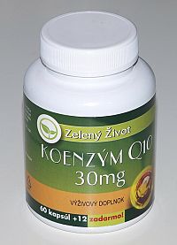 Koenzým Q10 30mg 60 + 12 kapsúl zadarmo