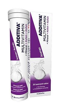 Additiva Multivitamíny ananás + kofeín 20 ks