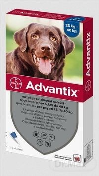 Advantix Spot-on pre psy nad 25 kg (1 pipeta) 1x4 ml