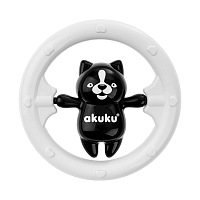 Akuku Hrkálka Medvedík Black&White