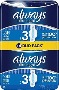 Always DUO Ultra Night 14 kusov