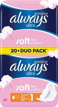 Always DUO Ultra NP Sensitive 20 kusov
