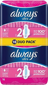Always DUO Ultra Super plus 16 kusov