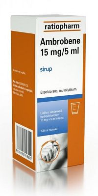 AMBROBENE 15 mg/5 ml sir 1x100 ml/300 mg