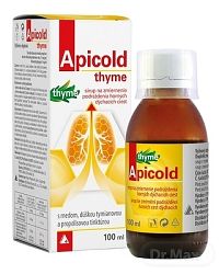 Apicold thyme sirup 1x100 ml, sirup