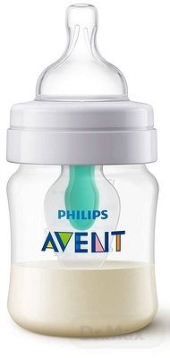 Avent dojčenská fľaša AntiColic s ventilom Airfree transparentná 125 ml
